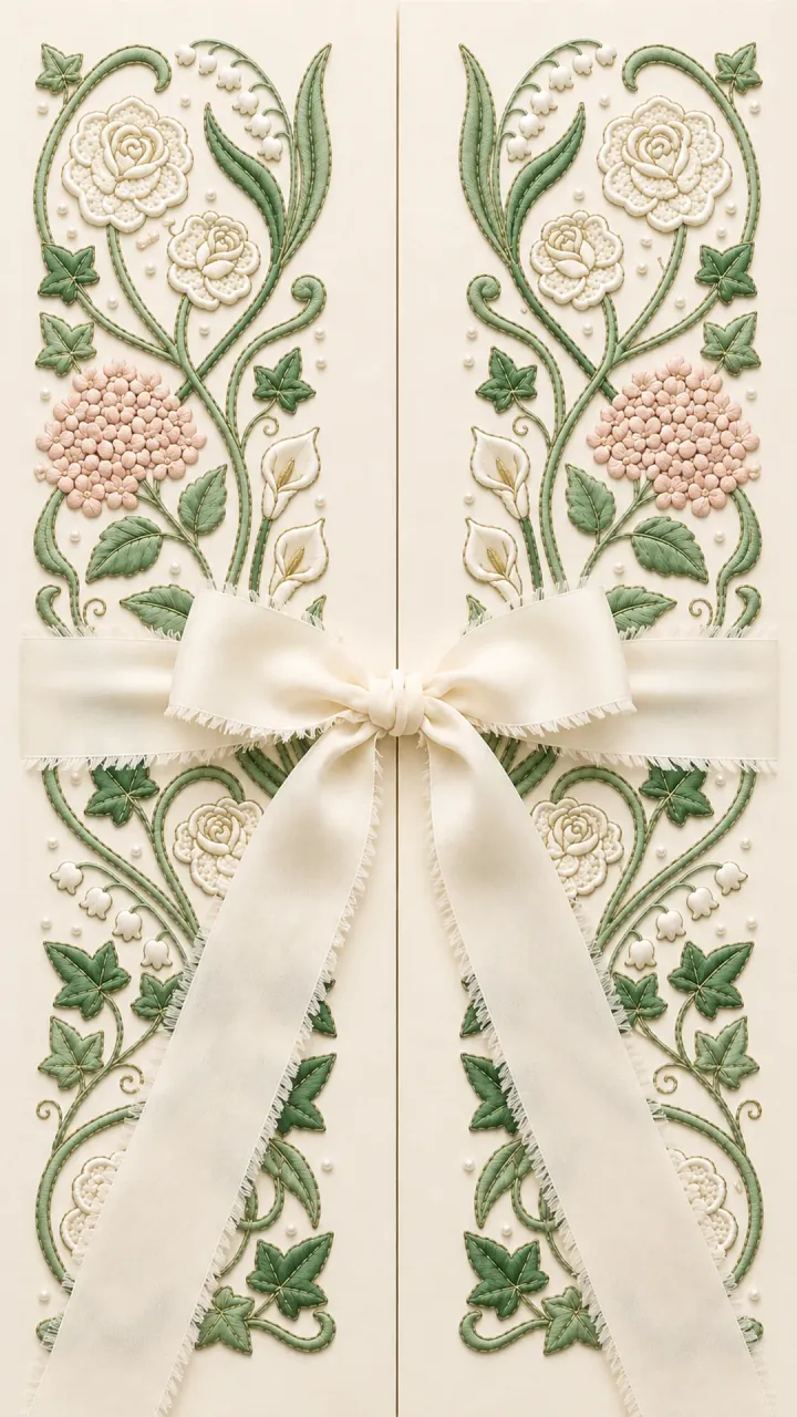 Broderie – digitale Einladungskarte – animierter Umschlag
